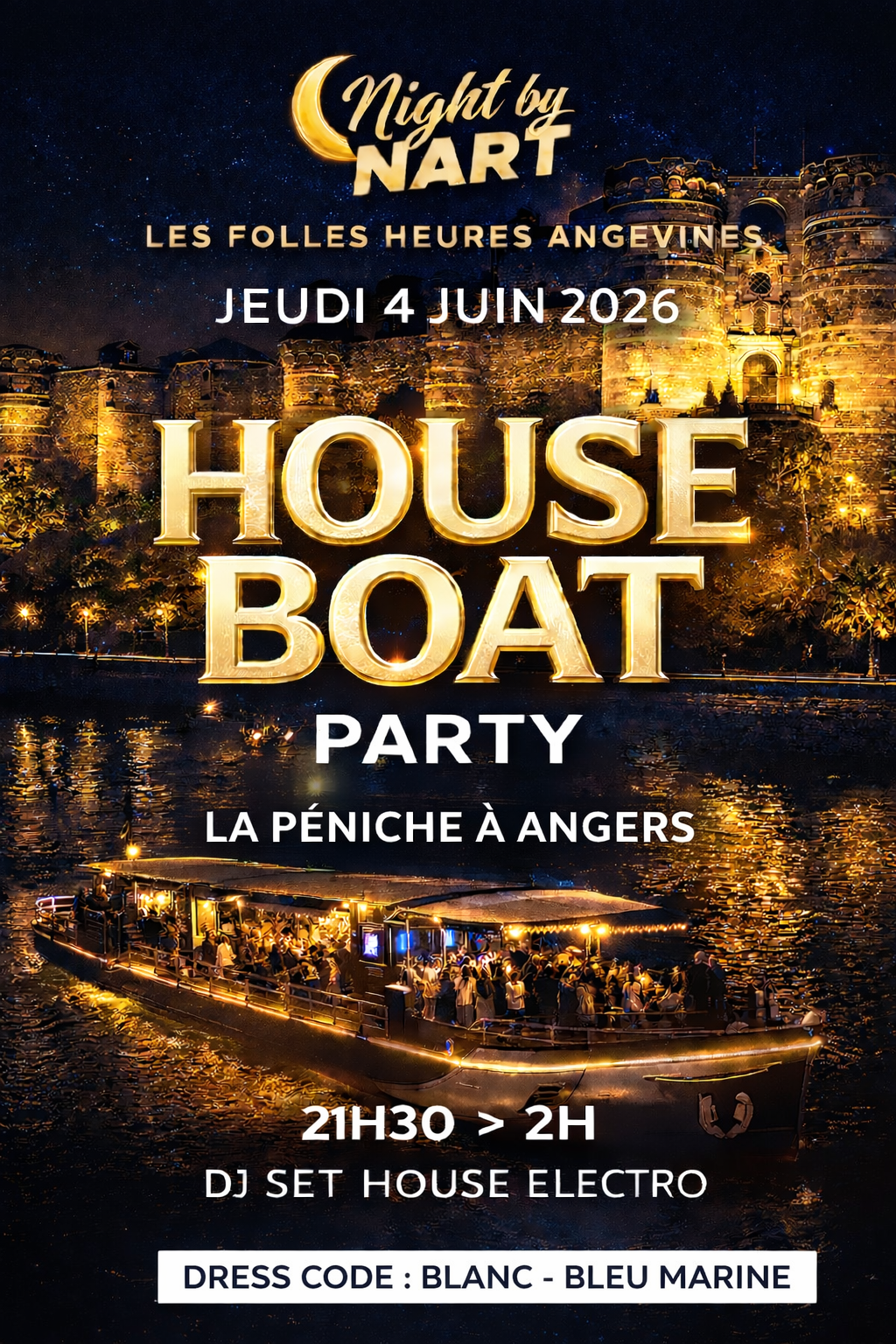 House Boat Party — flyer officiel